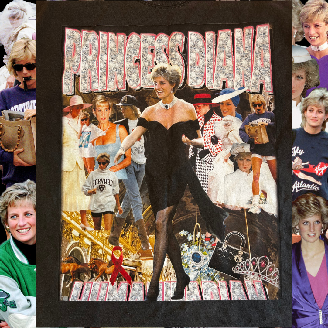 Princess Di Bootleg Oversized Tee - Discounted Samples