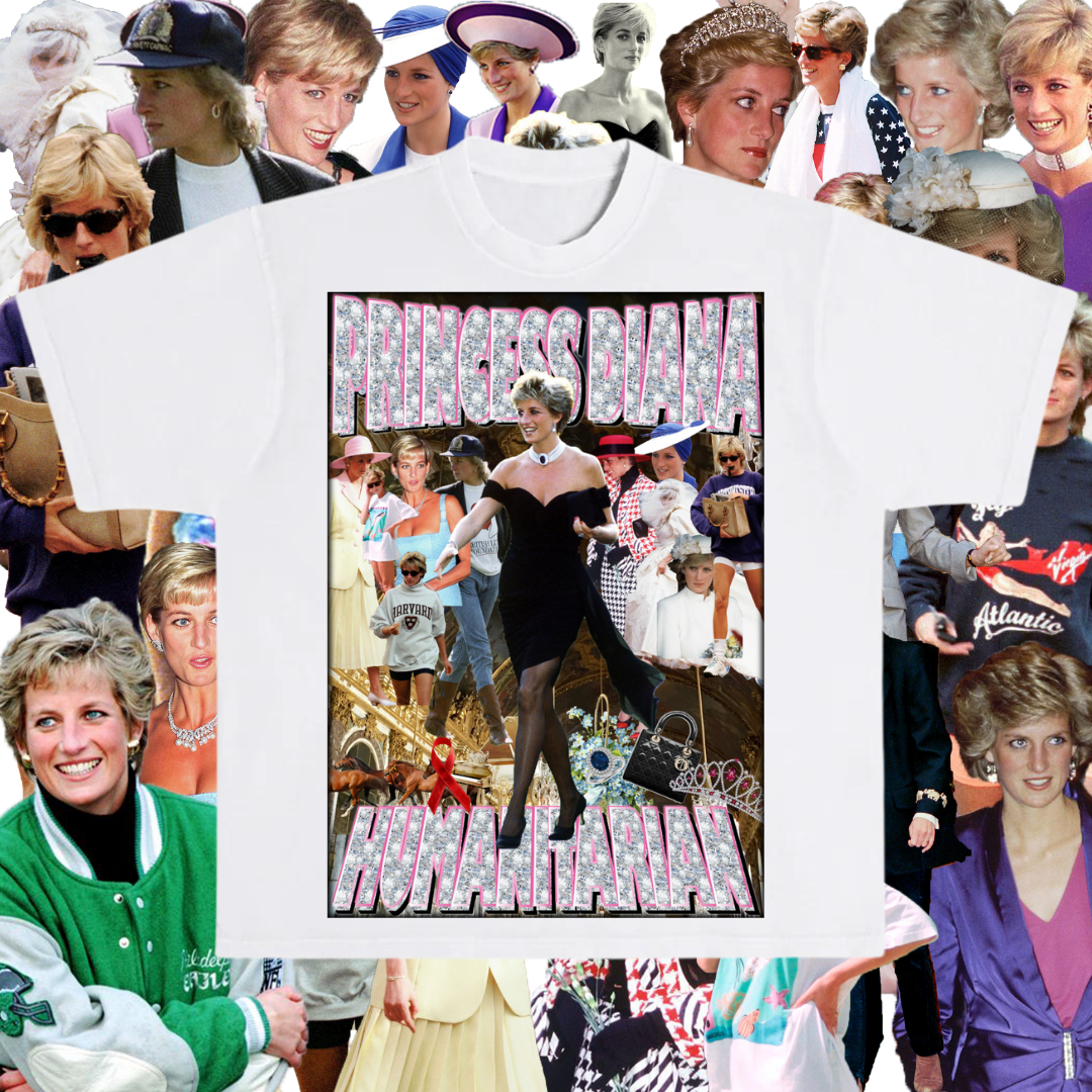 Princess Di Oversized Bootleg Tee